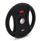 Диск олимпийский обрезиненный с двумя хватами 20 кг REBEL