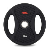 Диск олимпийский обрезиненный с двумя хватами 20 кг REBEL