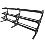 Подставка PERFORM BETTER 3-Tier Economy Dumbbell Rack под гексагональные гантели 3-х уровневая на 15 - 20 пар, арт. 4058-03