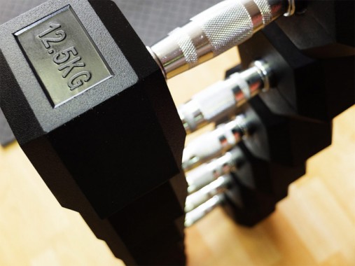 Набор гексагональных гантелей 16 пар от 1 до 25 кг