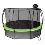 Батут Hasttings Air Game Basketball 15FT (4,6 м) синий с баскетбольным кольцом + внутренней сеткой и двухсторонним защитным матом (зеленый/синий)