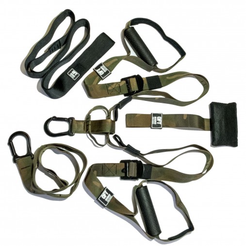 Петли для функционального тренинга хаки SQUAD OFT с дополнительным карабином