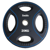 Диск 20 кг полиуретановый c 4-м хватом Smith Strength Диск 20 кг полиуретановый c 4-м хватом Smith Strength