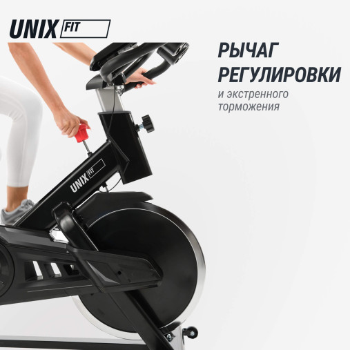 Велотренажер Спин-байк UNIX Fit SB-500 Black (колодочный) Велотренажер Спин-байк UNIX Fit SB-500 Black (колодочный)