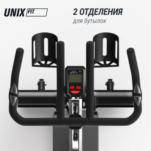 Велотренажер Спин-байк UNIX Fit SB-500 Black (колодочный) Велотренажер Спин-байк UNIX Fit SB-500 Black (колодочный)