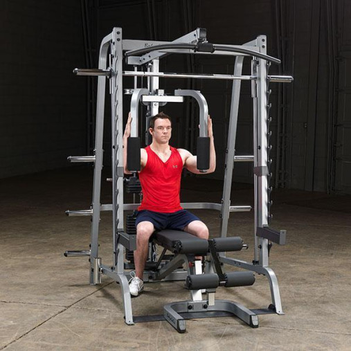 Body-Solid GS348BP4 Black Многофункциональный тренажер Машина Смита со стеком 90кг Body-Solid GS348BP4 Black Многофункциональный тренажер Машина Смита со стеком 90кг