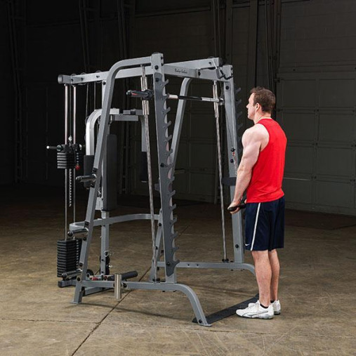 Body-Solid GS348BP4 Black Многофункциональный тренажер Машина Смита со стеком 90кг Body-Solid GS348BP4 Black Многофункциональный тренажер Машина Смита со стеком 90кг