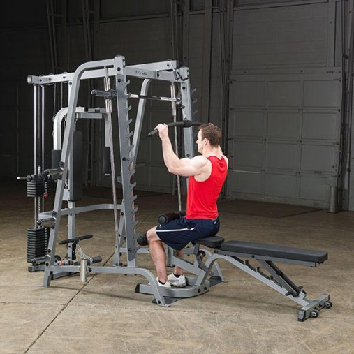 Body-Solid GS348BP4 Black Многофункциональный тренажер Машина Смита со стеком 90кг Body-Solid GS348BP4 Black Многофункциональный тренажер Машина Смита со стеком 90кг