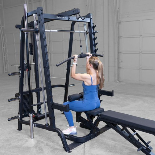 Body-Solid GS348BP4 Black Многофункциональный тренажер Машина Смита со стеком 90кг Body-Solid GS348BP4 Black Многофункциональный тренажер Машина Смита со стеком 90кг