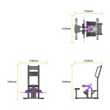 Тяга бедра стоя серии Peach Builder PB402